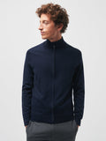 Cardigan zippé en laine mérinos
