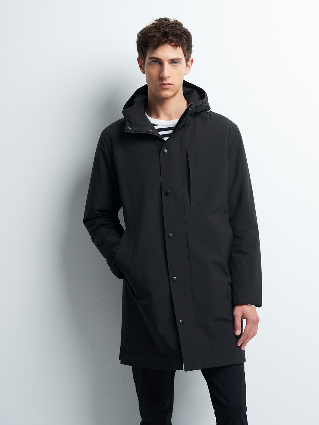 Imperméable déperlante à capuche