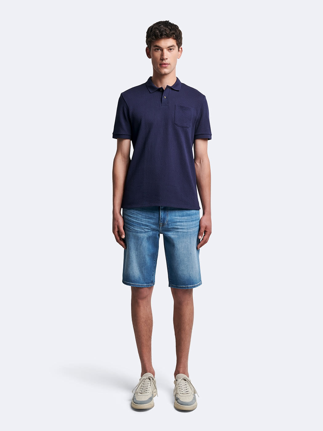 Bermuda en coton délavé