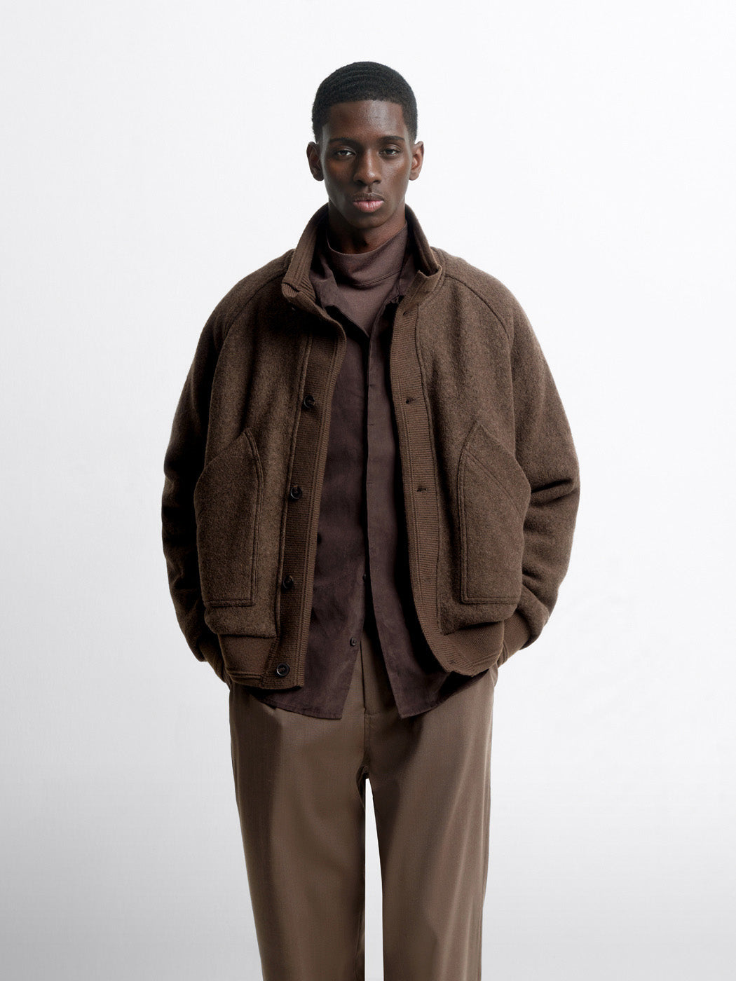 Blouson en laine mélangée  - L'atelier