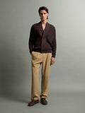 Cardigan en coton-laine