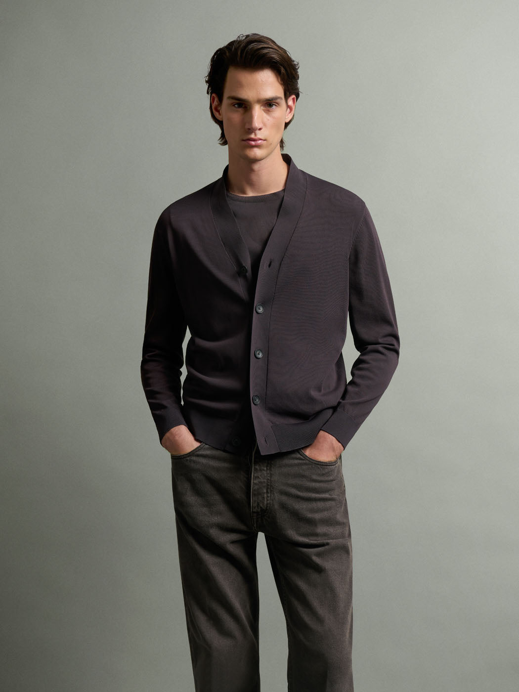 Cardigan en jersey
