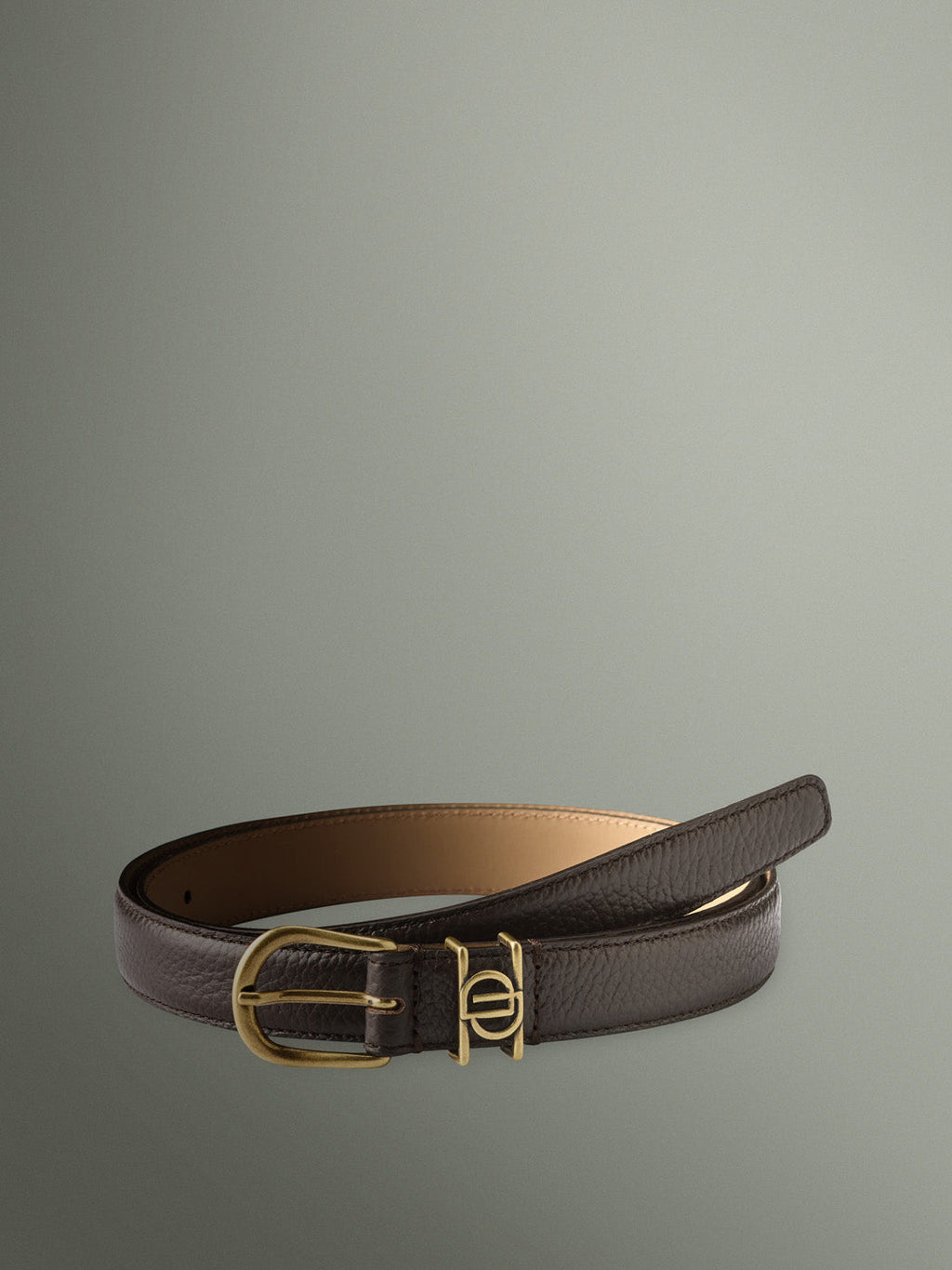 Ceinture en cuir grainé