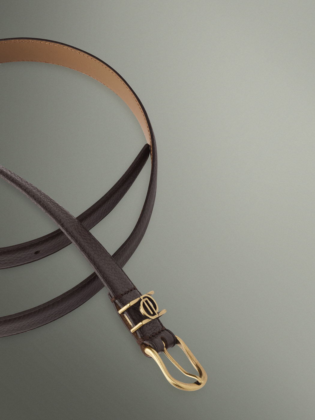 Ceinture en cuir grainé