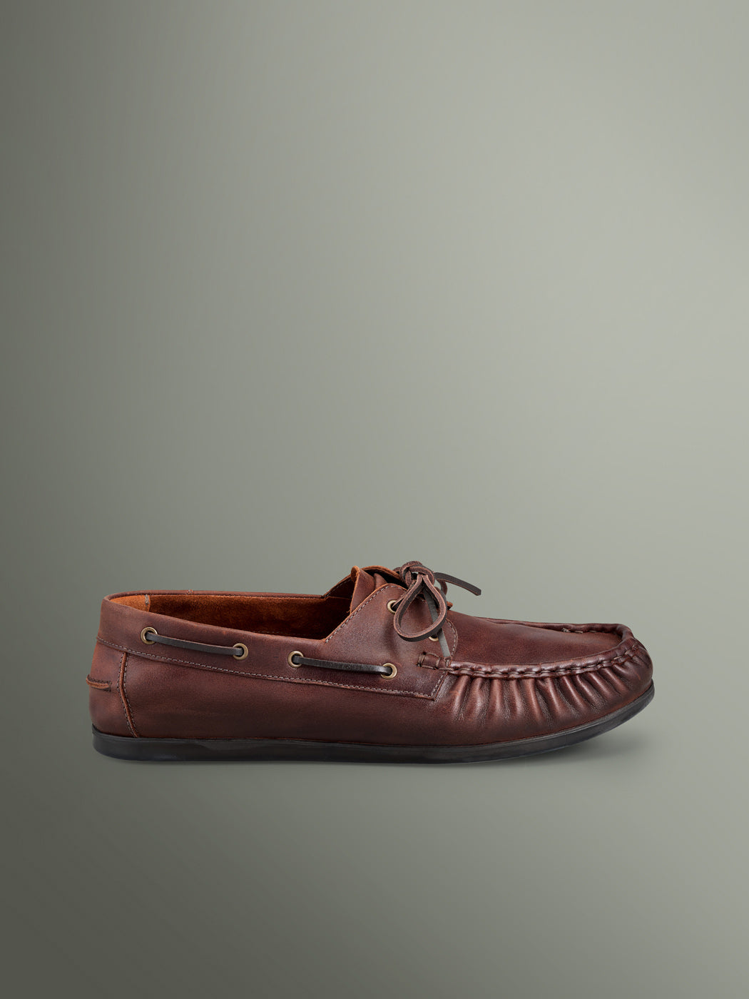 Chaussures bateau en cuir